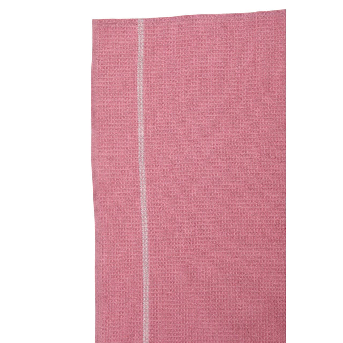 Doro Set Of 3 Pink And White Waffle Tea Towels