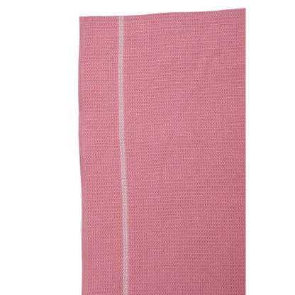 Doro Set Of 3 Pink And White Waffle Tea Towels