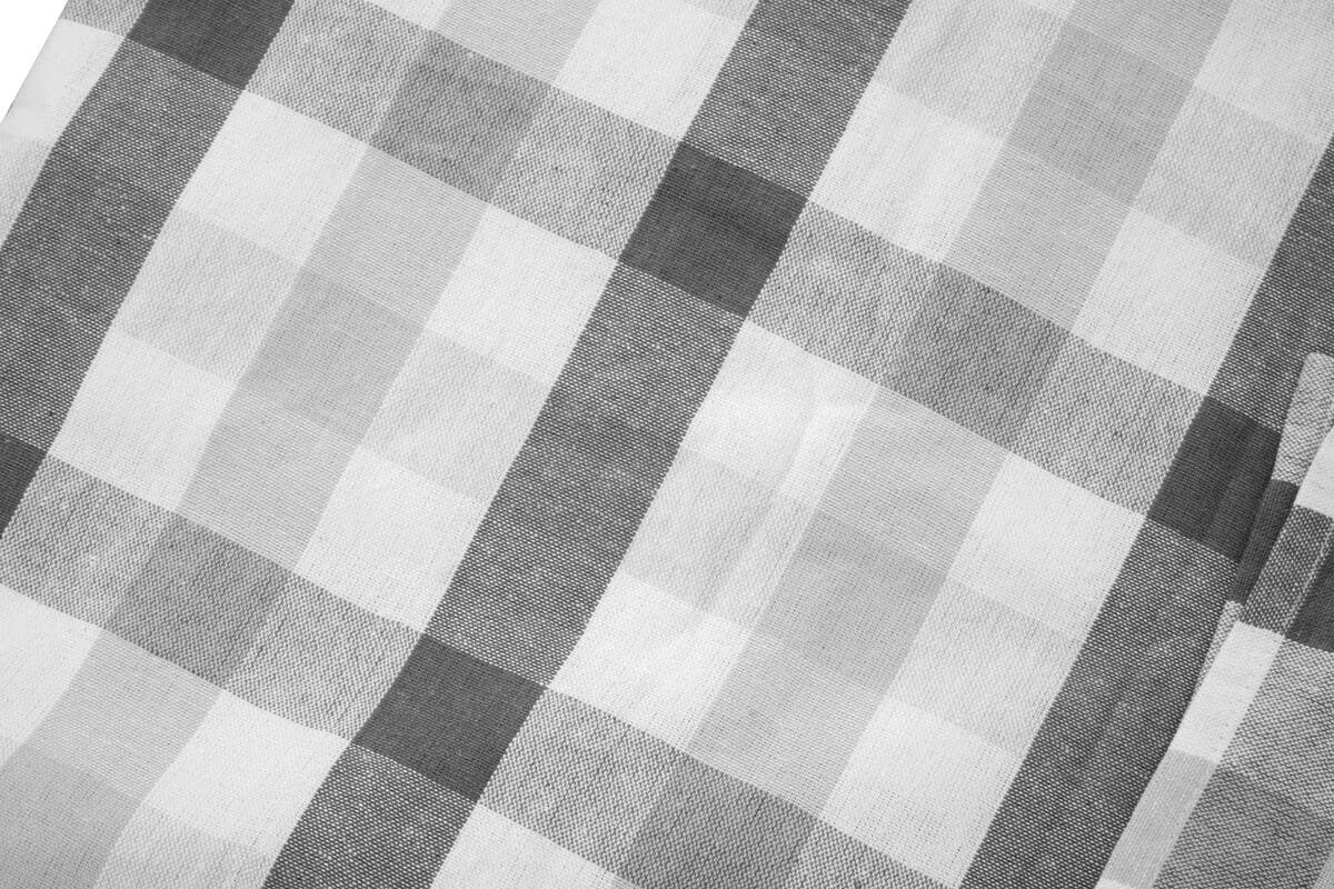 Thread and Loom Grey And Black Check Tablecloth