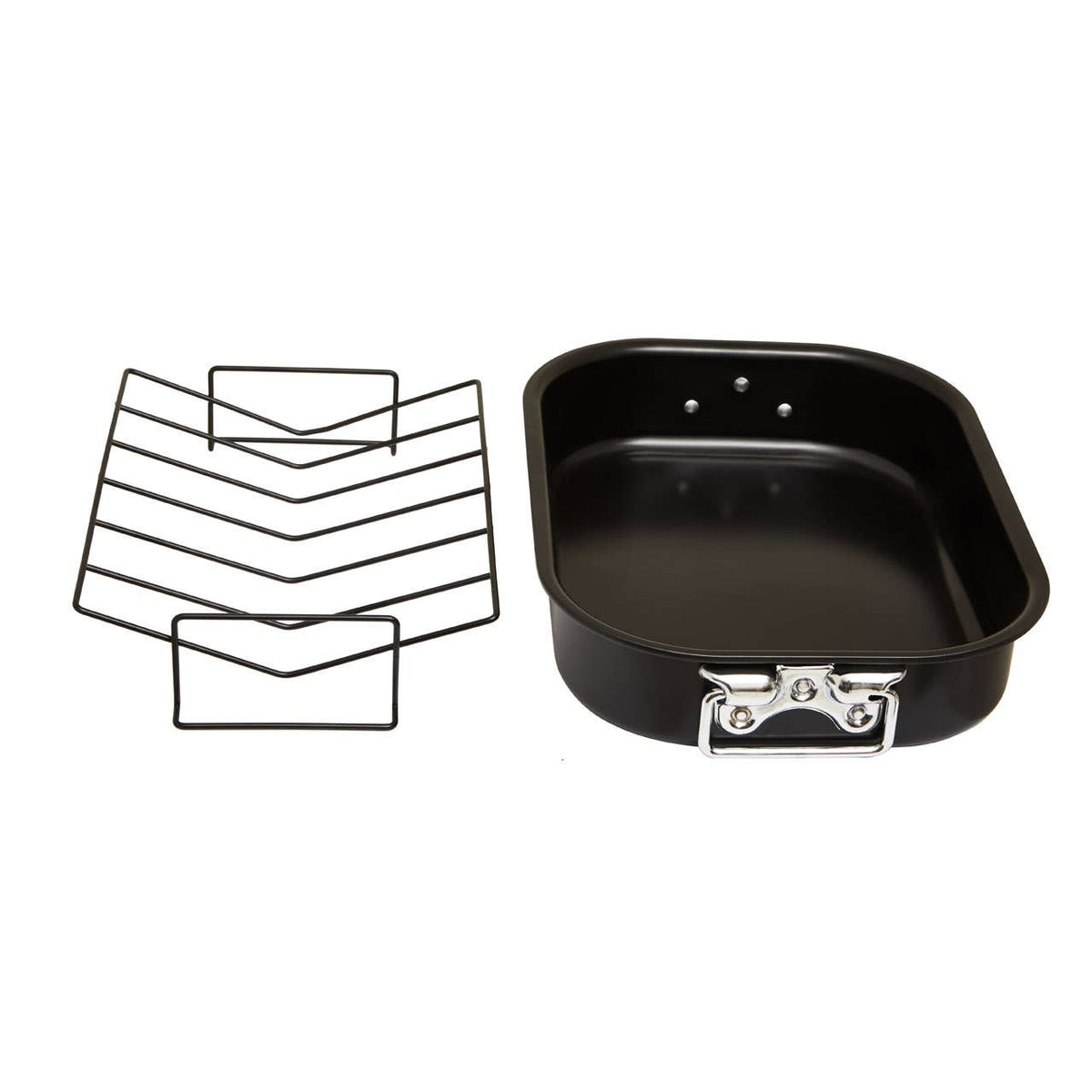 From Scratch Large Black Roasting Tin With Rack