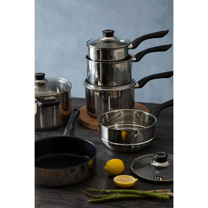 Crosse 6 Piece Stainless Steel Cookware Set