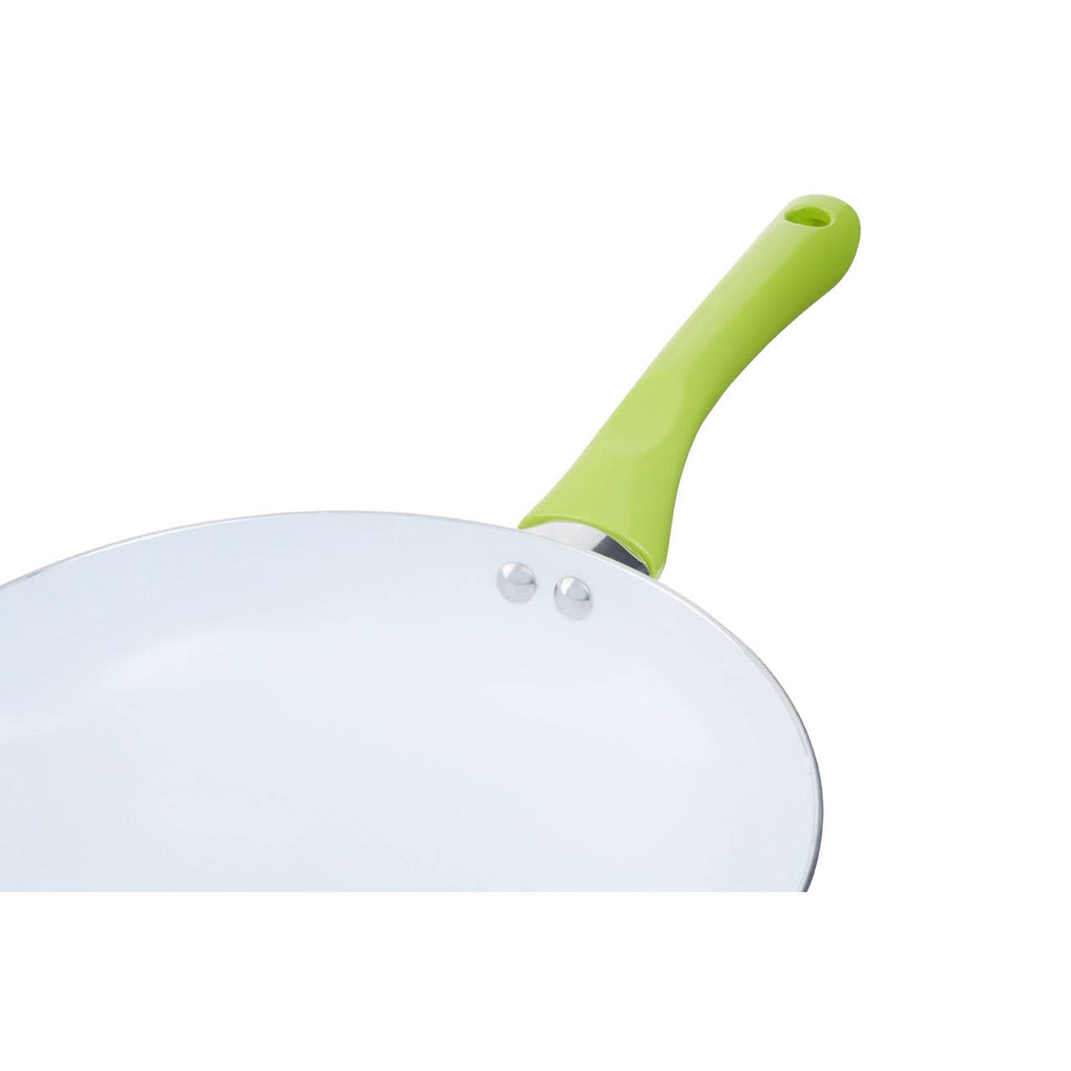 Ecocook 26cm Lime Green Frying Pan with Ceramic Coating