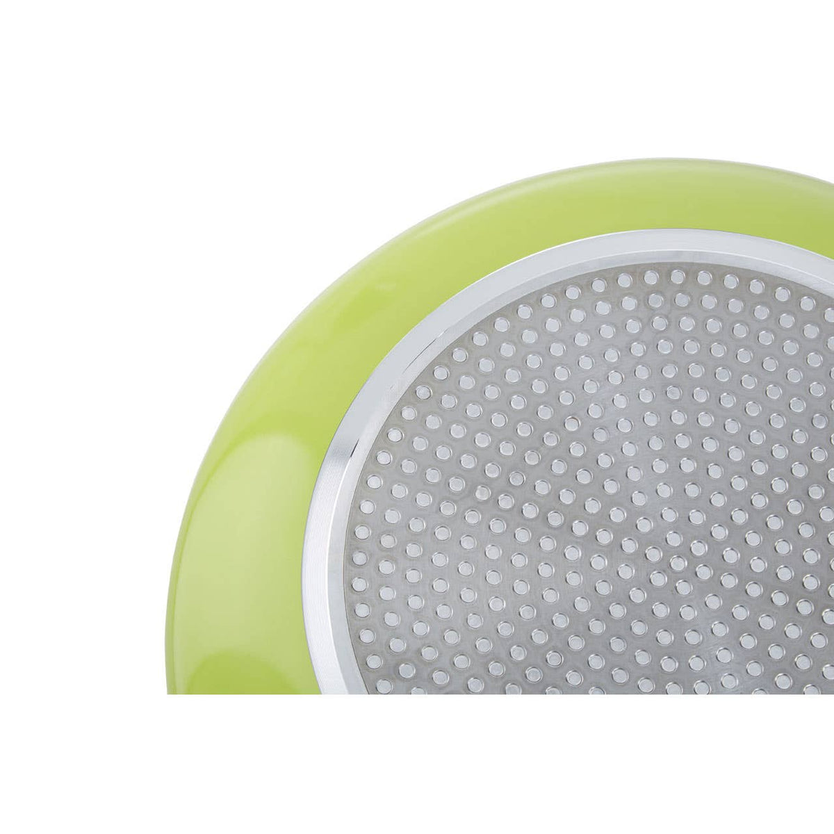 Ecocook 28cm Lime Green Frying Pan with Ceramic Coating