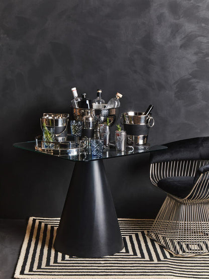 Mixology Silver Finish Ice Bucket With Tongs