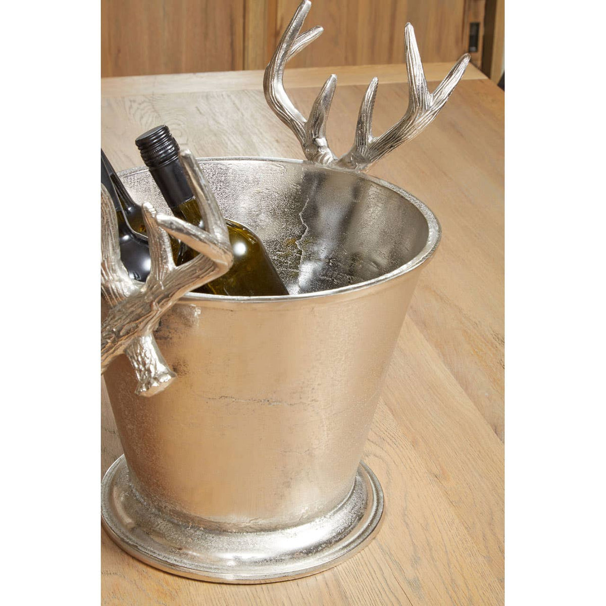 Antler Nickel Finish Wine Cooler
