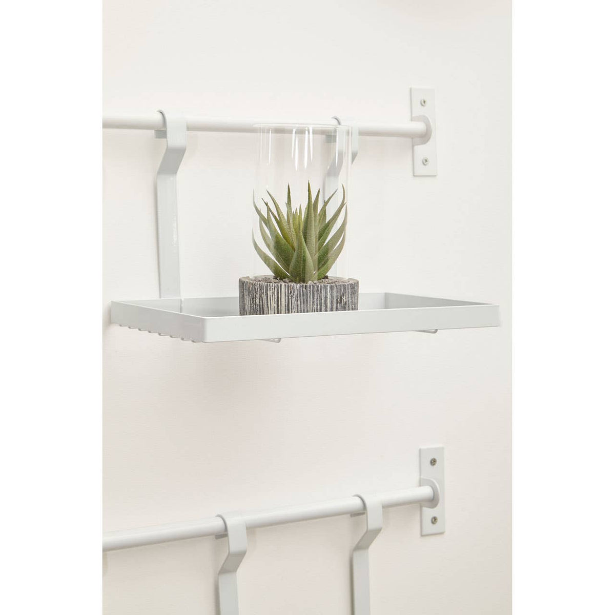 Sorello White Hanging Shelf Storage Rack