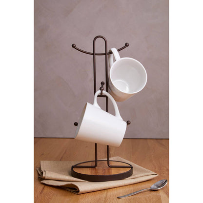 Vertex Bronze Powder Coated 6 Mug Tree