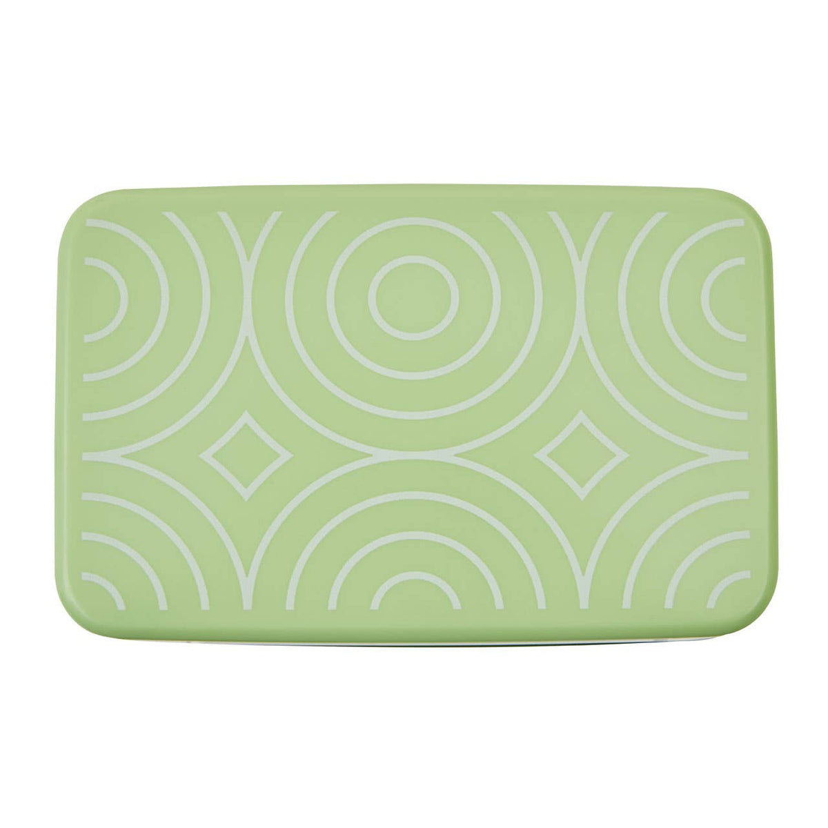 Grub Tub Three Compartment Green Lunch Box With Cutlery