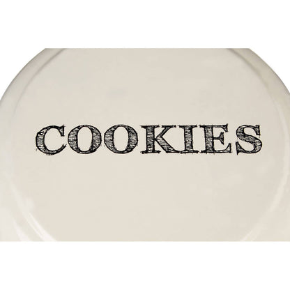 Sketch Cream Finish Round Biscuit Tin