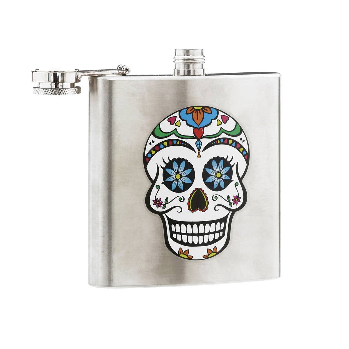 Auden Skull Design Hip Flask