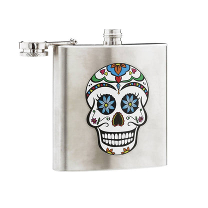 Auden Skull Design Hip Flask