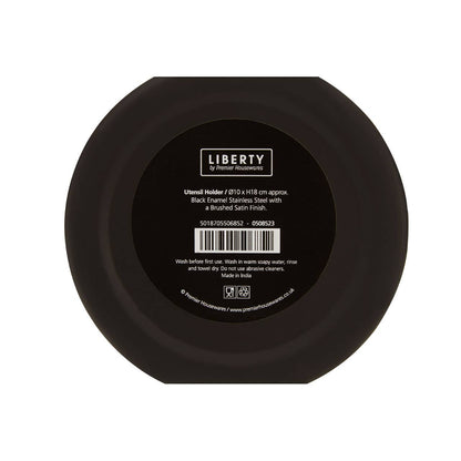 Liberty Black Enamel Utensil Holder