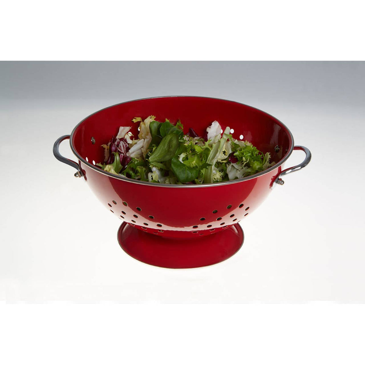 Hollis Red Enamel Colander
