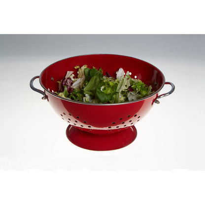 Hollis Red Enamel Colander