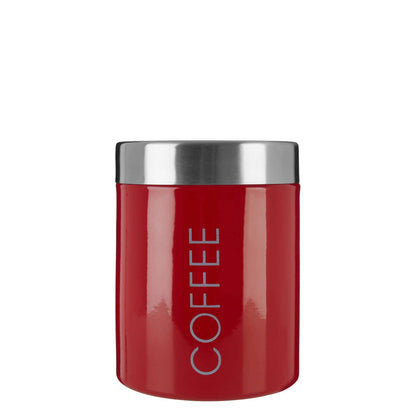 Liberty Red Enamel Coffee Canister