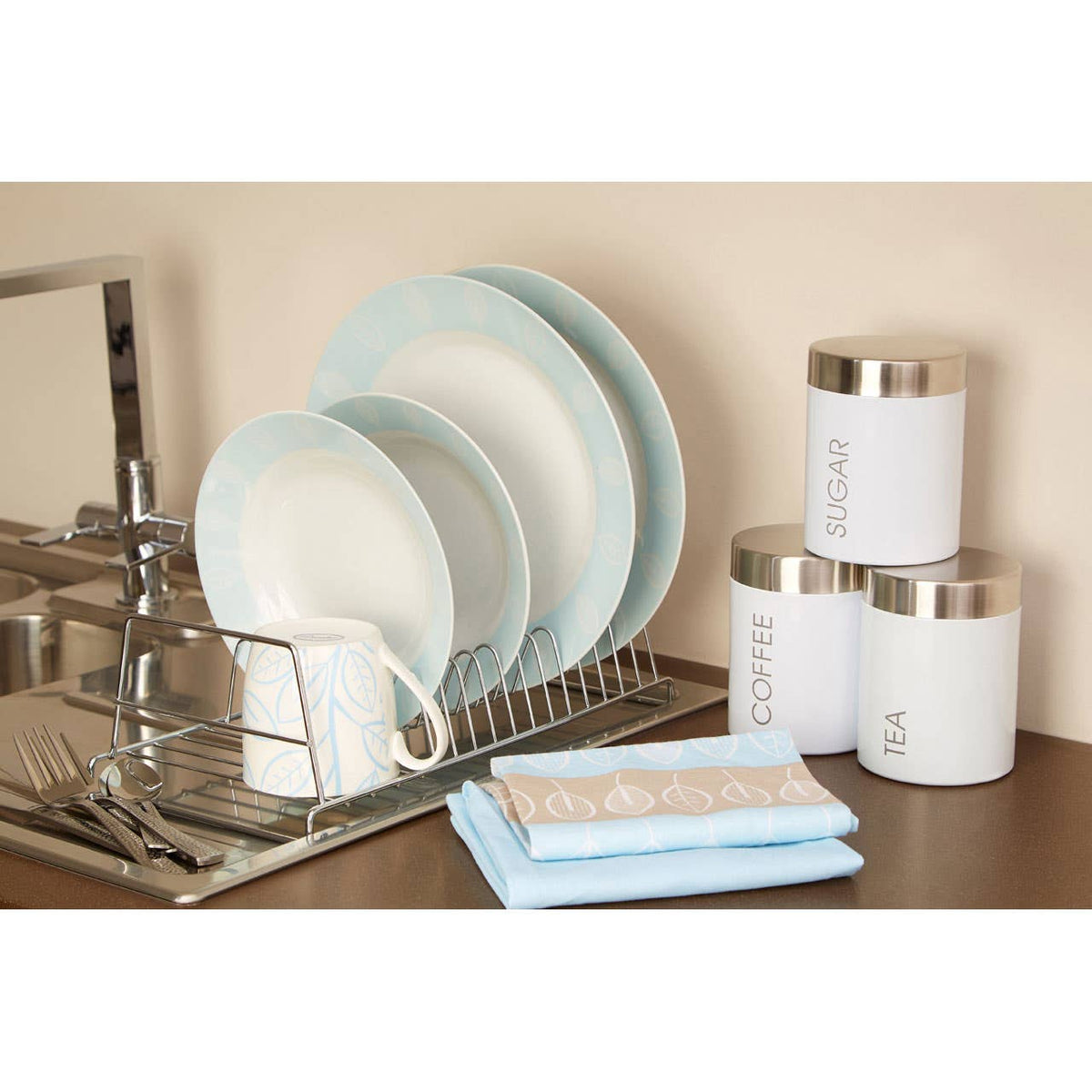 Soren Chrome Rectangular Dish Rack