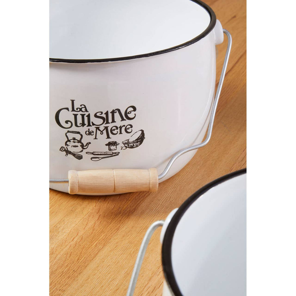 La Cuisine De Mere Set of 3 Storage Pots.