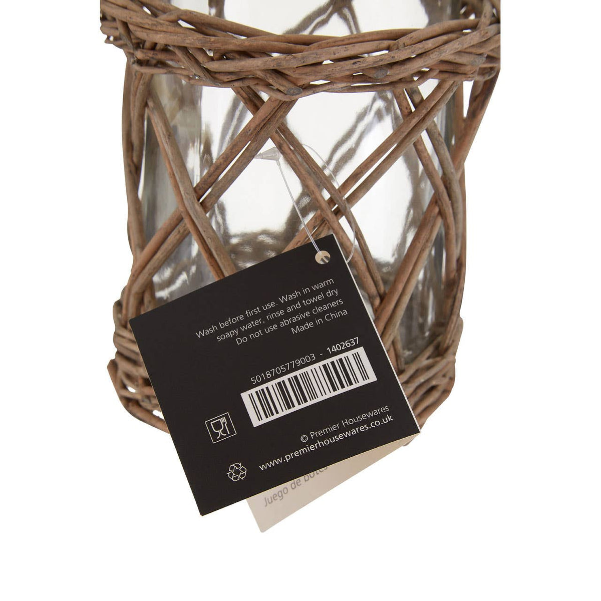 Country Cottage Carafe with Willow Basket