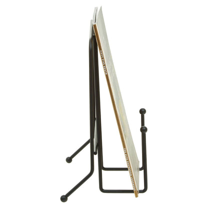 Reyna Matt Black Finish Cookbook Stand