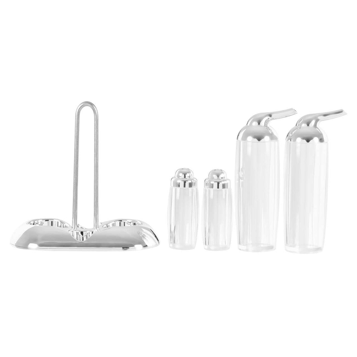 Gozo Silver 4 Piece Condiment Set