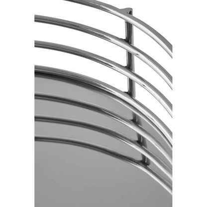 Astro Silver Mirrored Round Tray