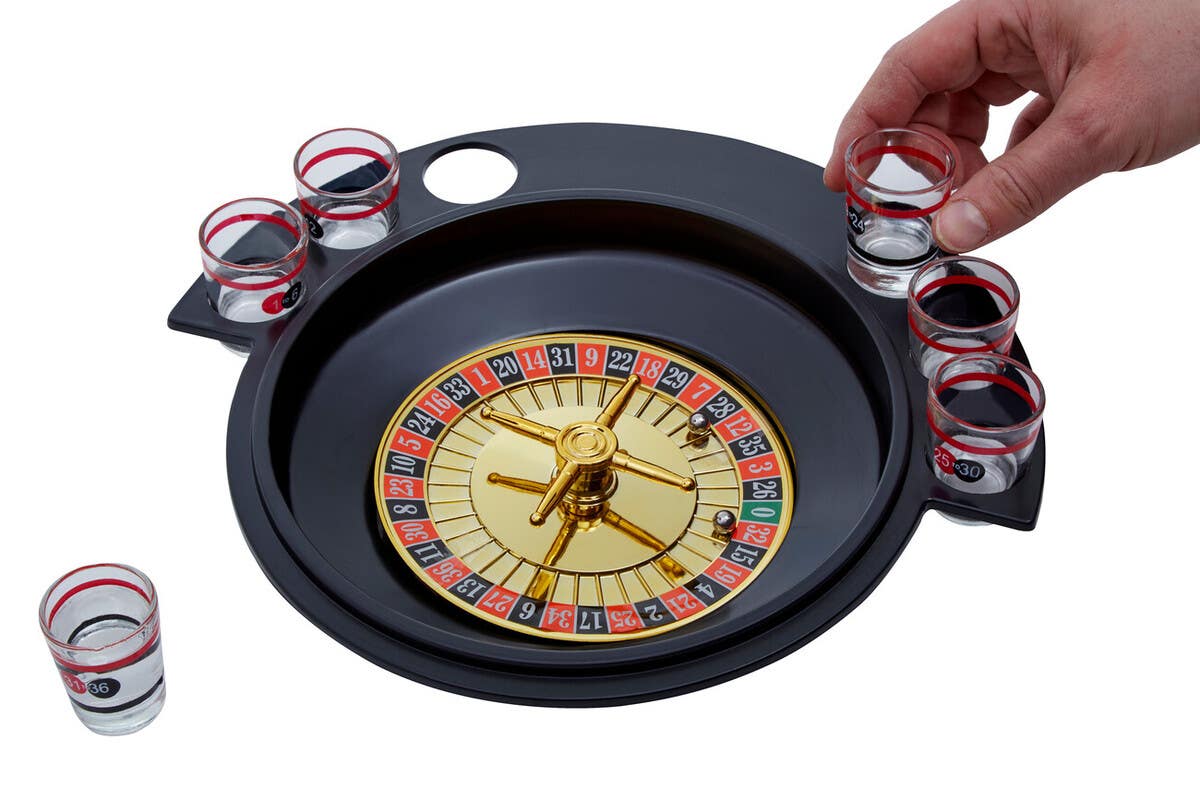 Roulette 6 Glass Lucky Shot Drinking Game