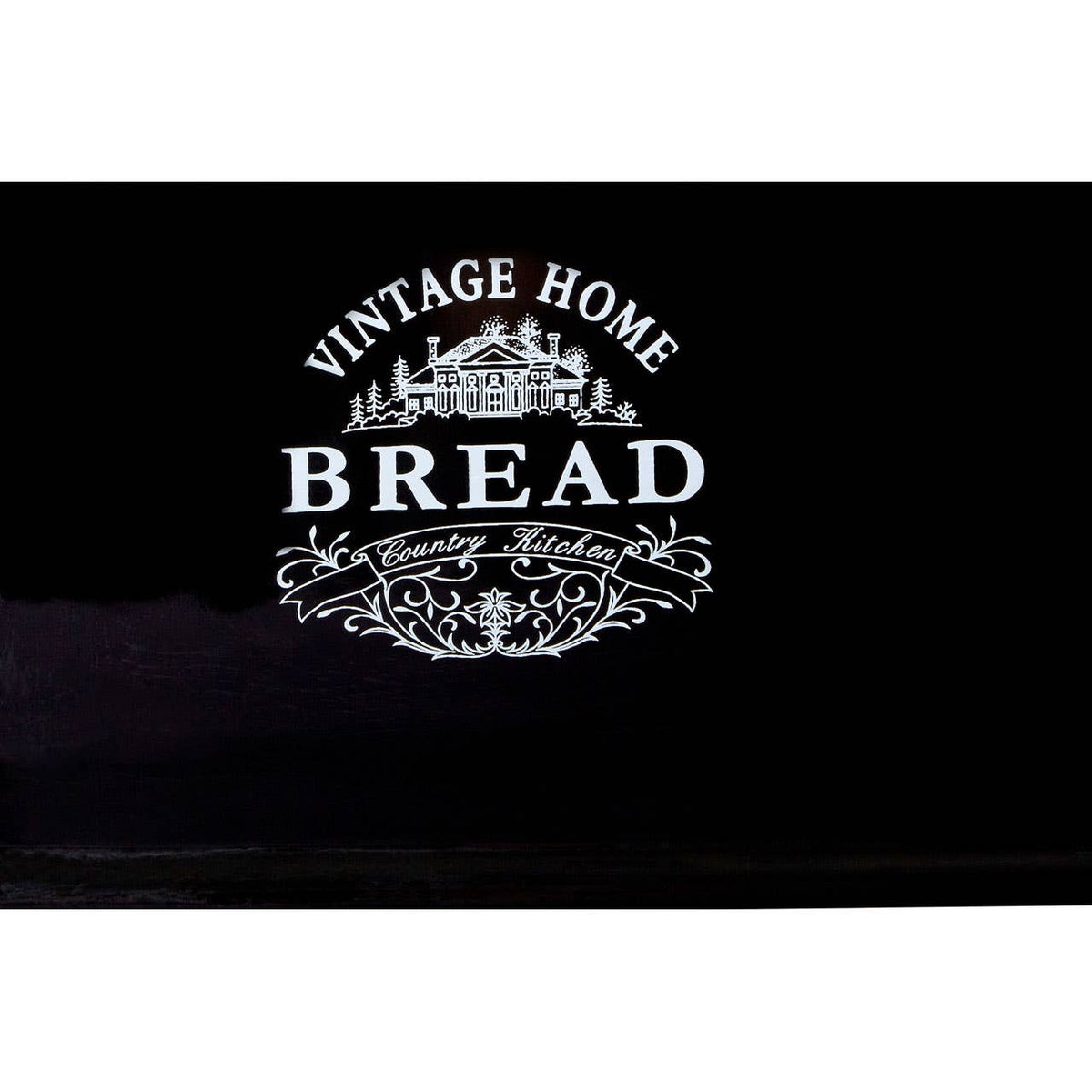 Vintage Home Black Dolomite Bread Crock
