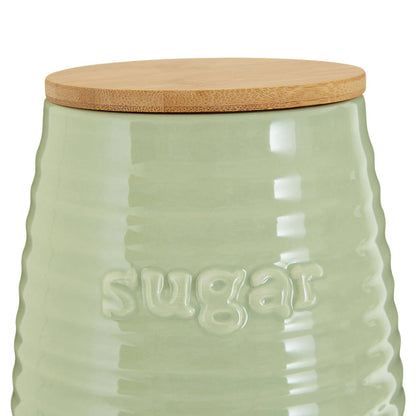 Winnie Green Dolomite Sugar Canister