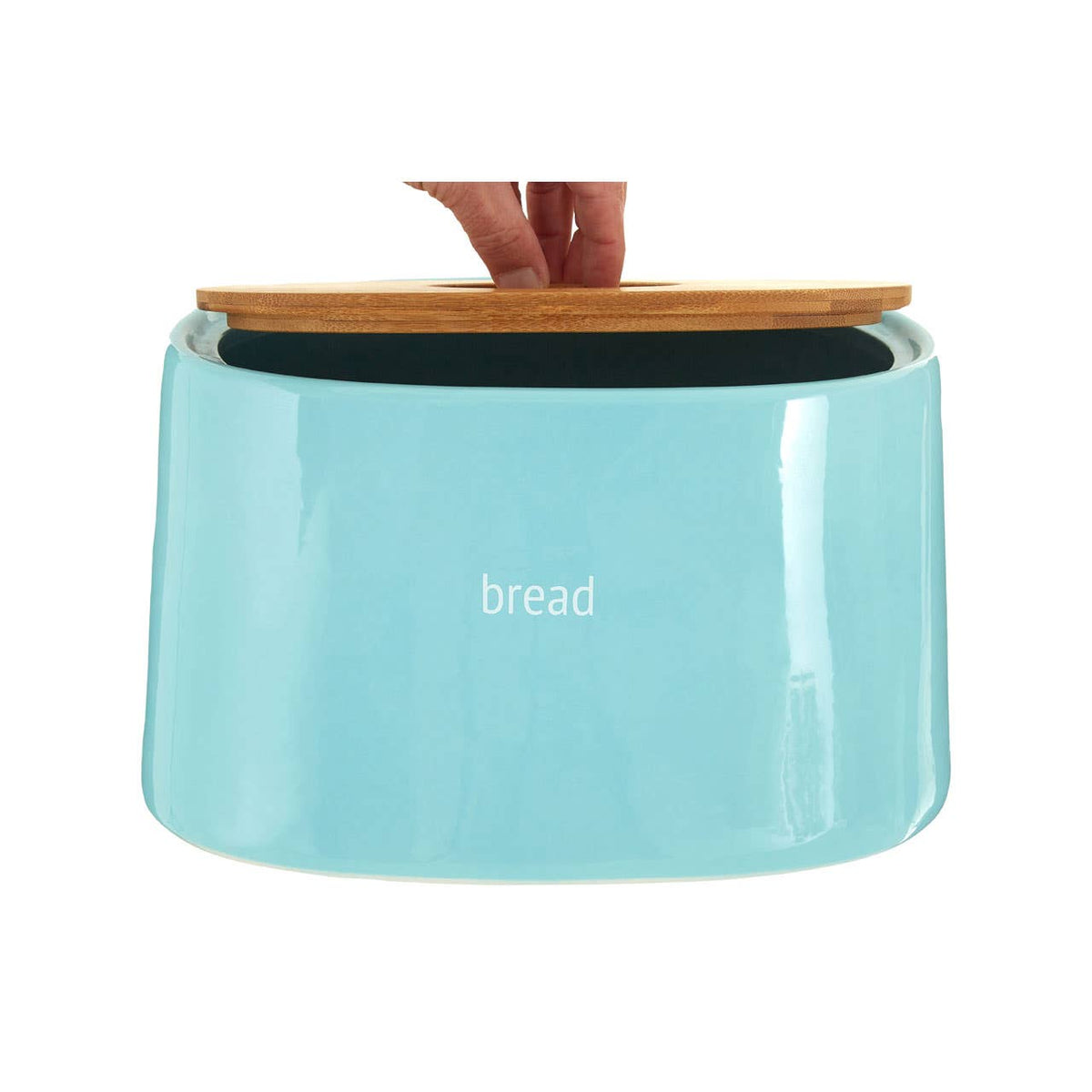 Fletcher Blue Ceramic Bread Bin