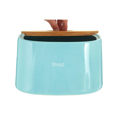 Fletcher Blue Ceramic Bread Bin