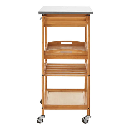 Harlow Bamboo One Drawer Kitchen Trolley