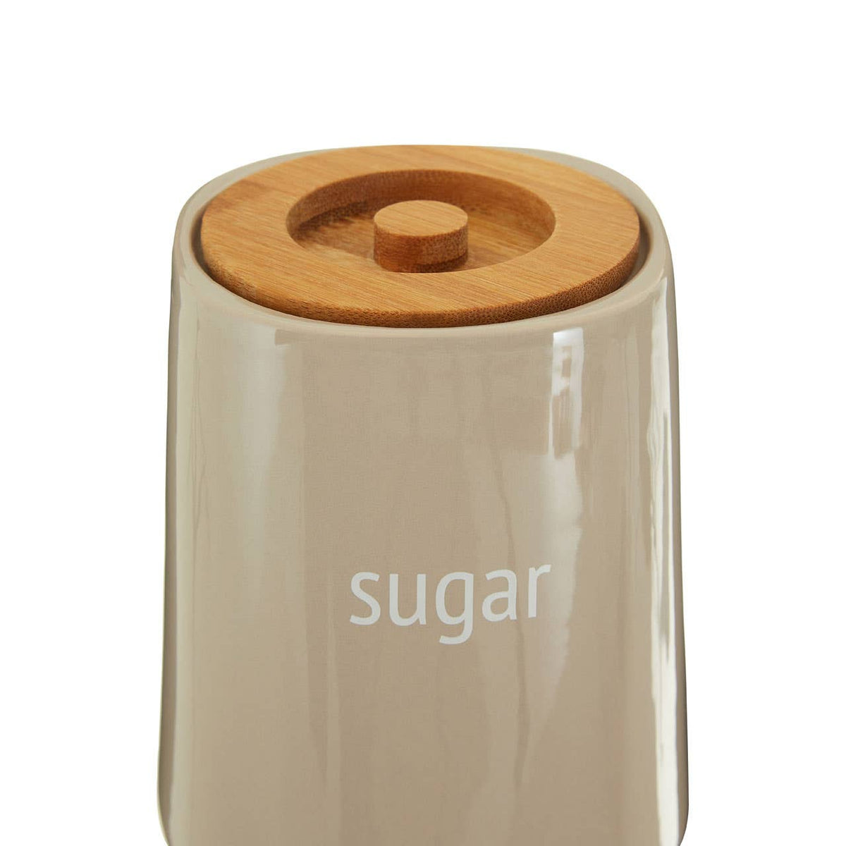 Fletcher Beige Ceramic Sugar Canister