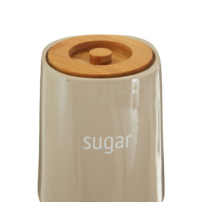 Fletcher Beige Ceramic Sugar Canister