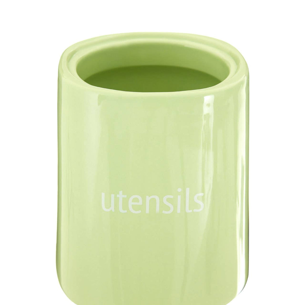 Fletcher Green Ceramic Utensil Holder