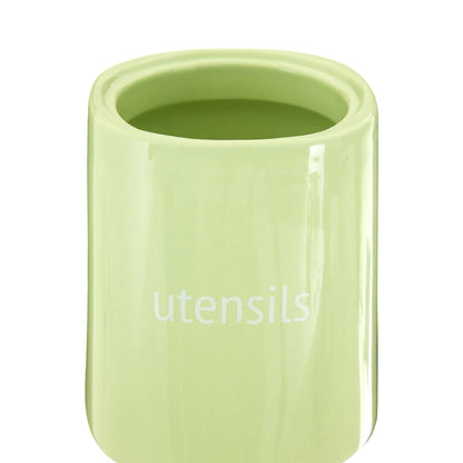 Fletcher Green Ceramic Utensil Holder