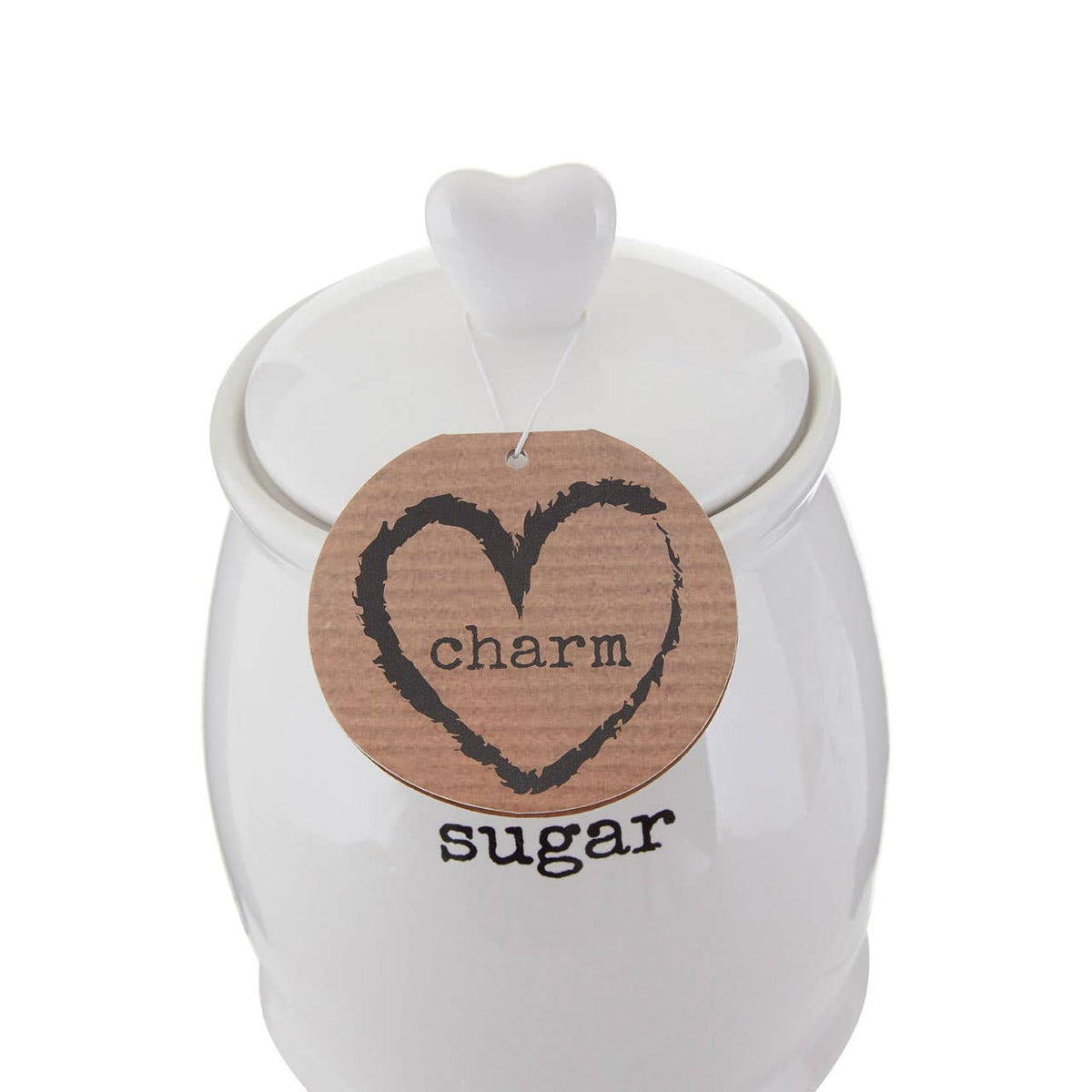Charm White Dolomite Sugar Canister