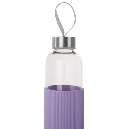 Mimo Glass Bottle With Purple Silicone Sleeve