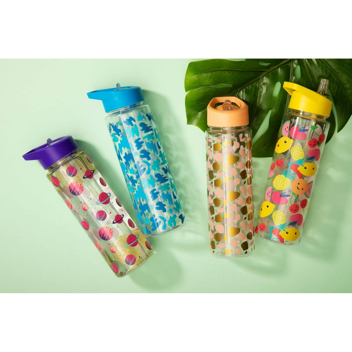 Mimo Kids Purple Space Water Bottle