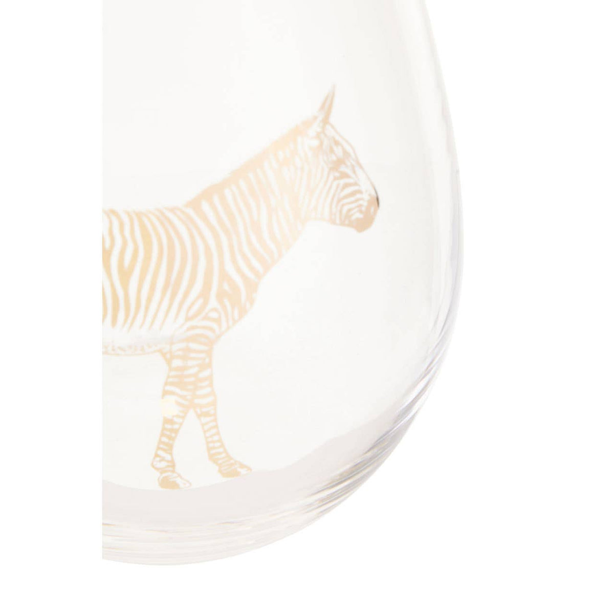 Nomi Gold Zebra Curved Tumbler