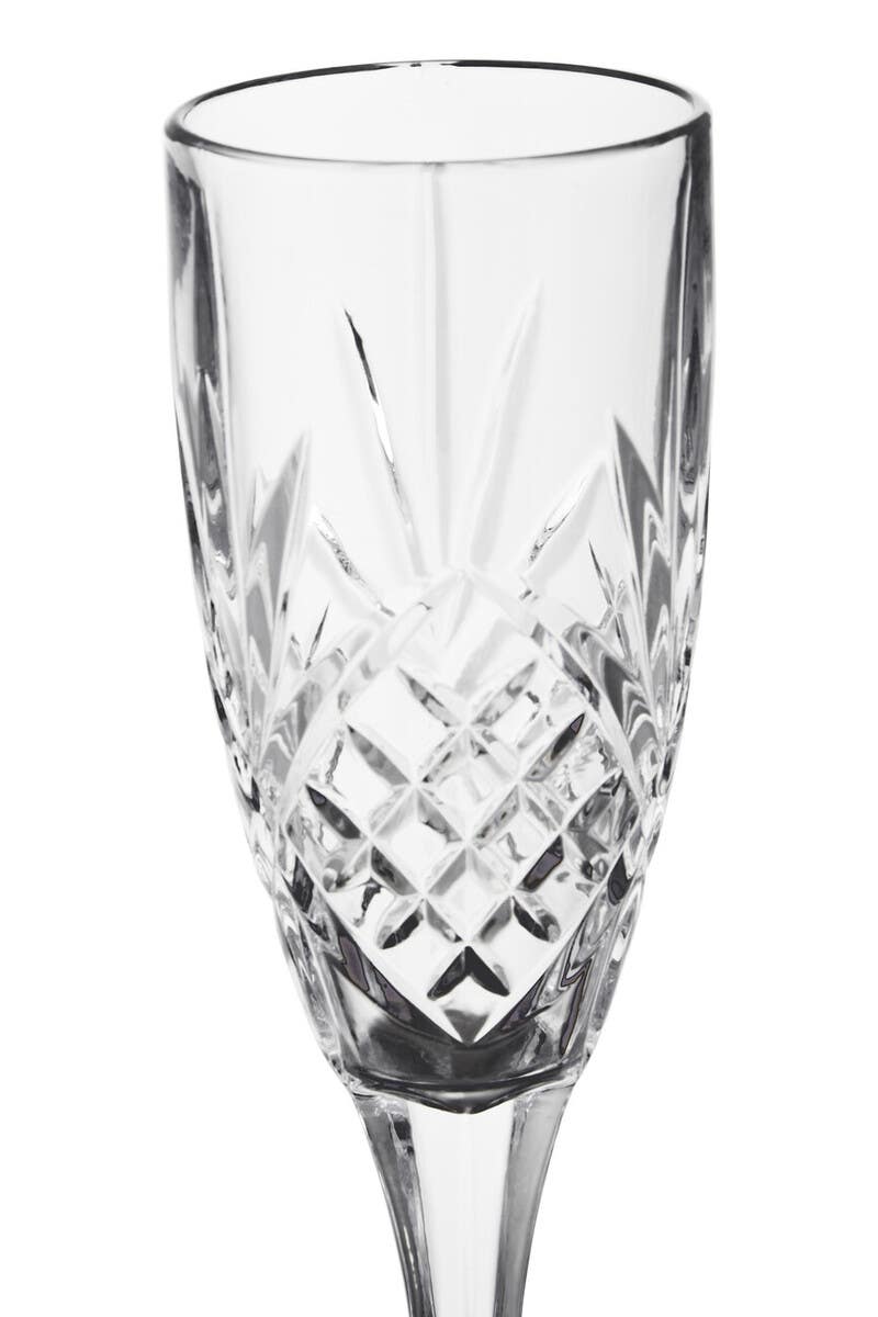 Beaufort Set of 4 Crystal  Champagne Glasses
