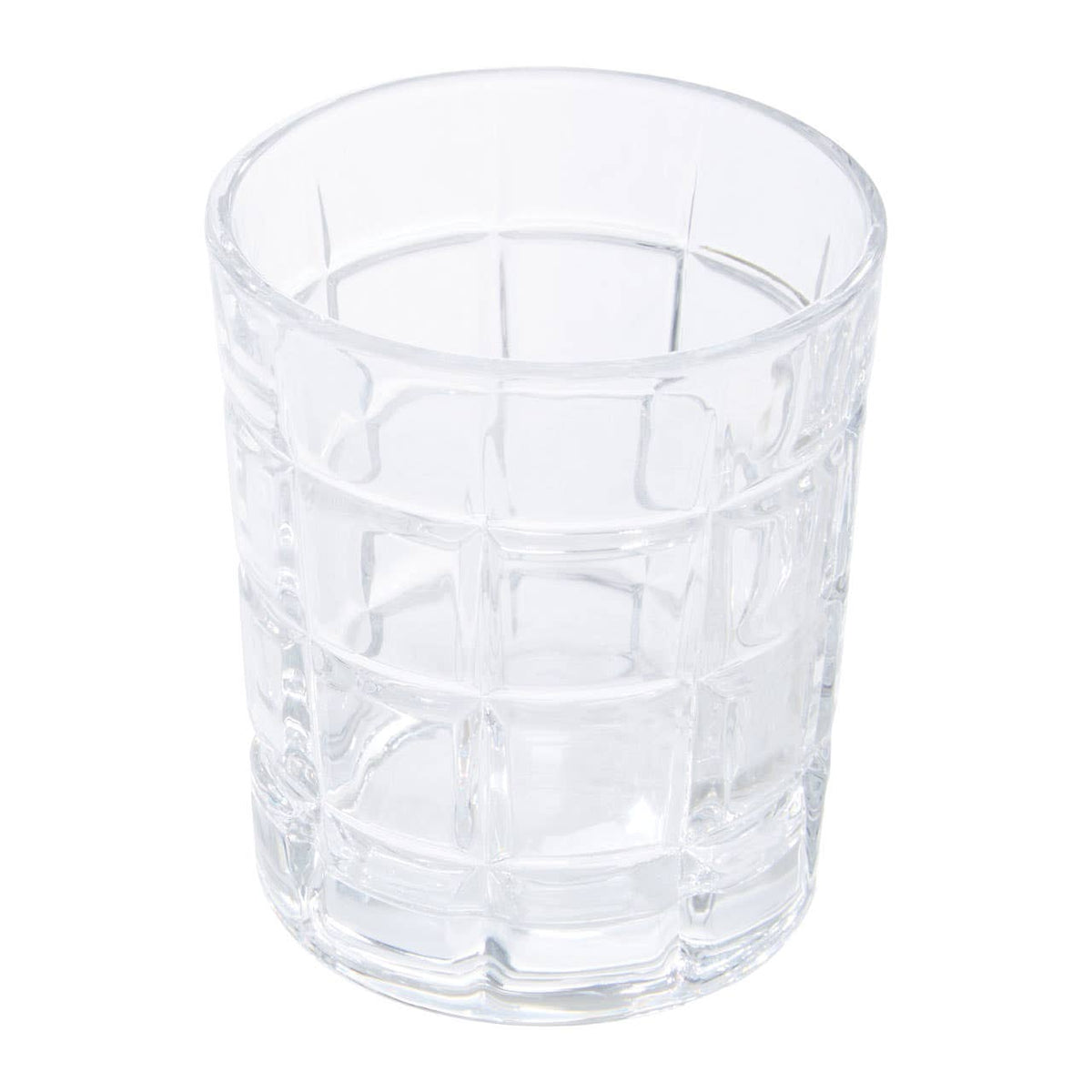 Auclair Set Of Four Check Glass Tumblers