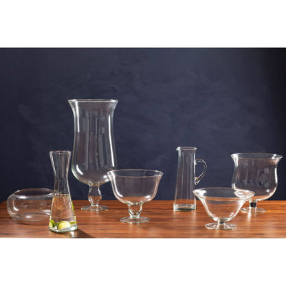 Ambra Clear Glass Fluted Bowl.