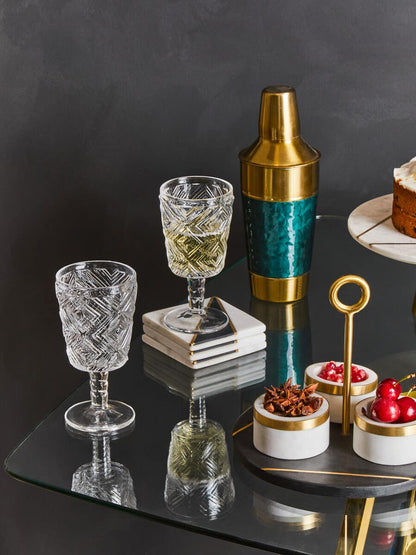 Carolina Green Enamel 4 Piece Cocktail Set