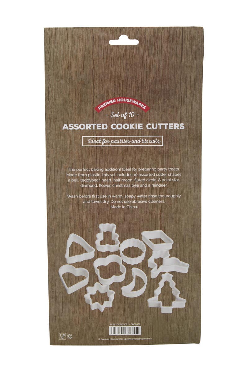 Sucre White 10 Piece Cookie Cutter Set