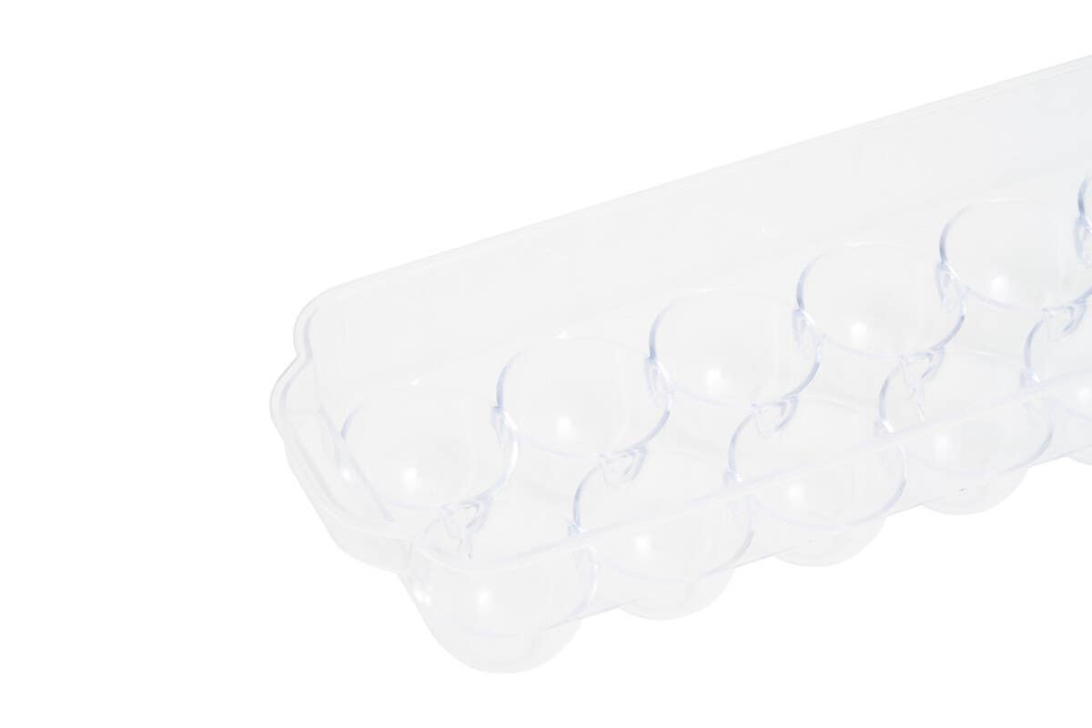 Romm Clear Plastic 14 Egg Storage Tray With Lid