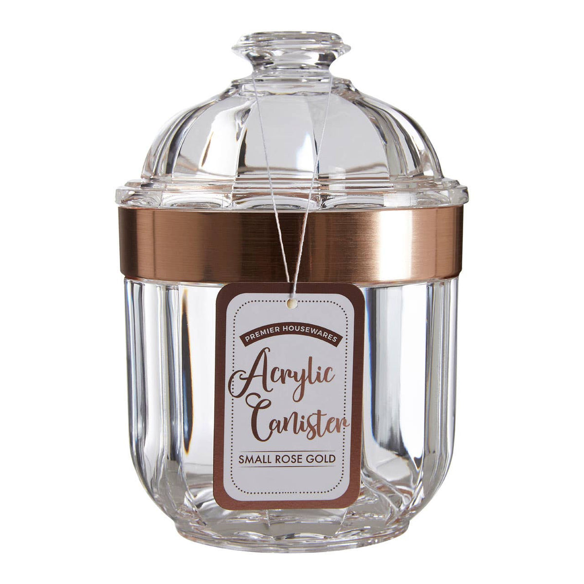 Guan Small Rose Gold Acrylic Storage Jar