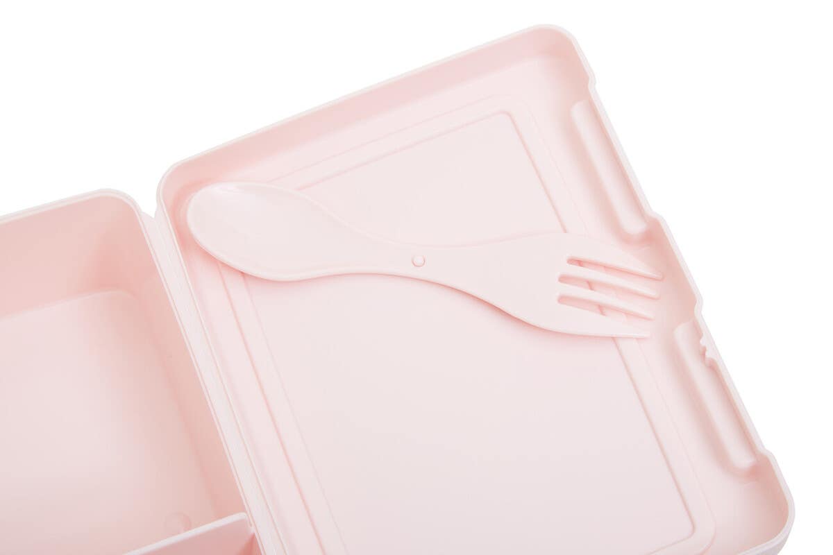 Grub Tub Pink 2 Section Lunch Box
