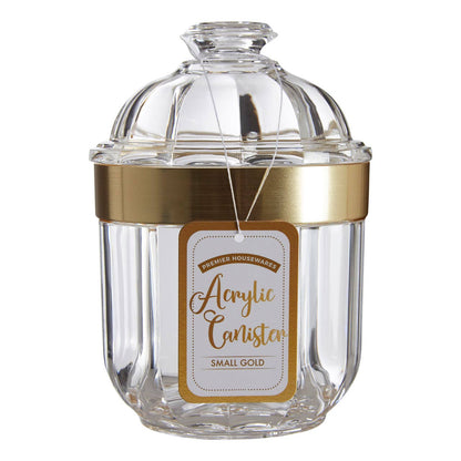 Guan Small Gold Acrylic Storage Jar