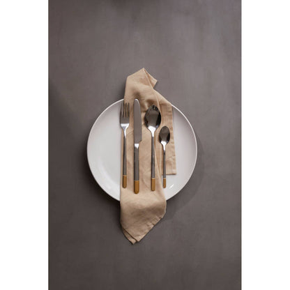 Avie 16 Piece Gold And Silver Finish Cutlery Set