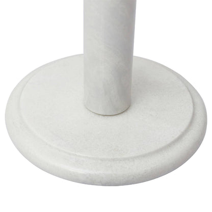 Kindia White Marble Kitchen Roll Holder